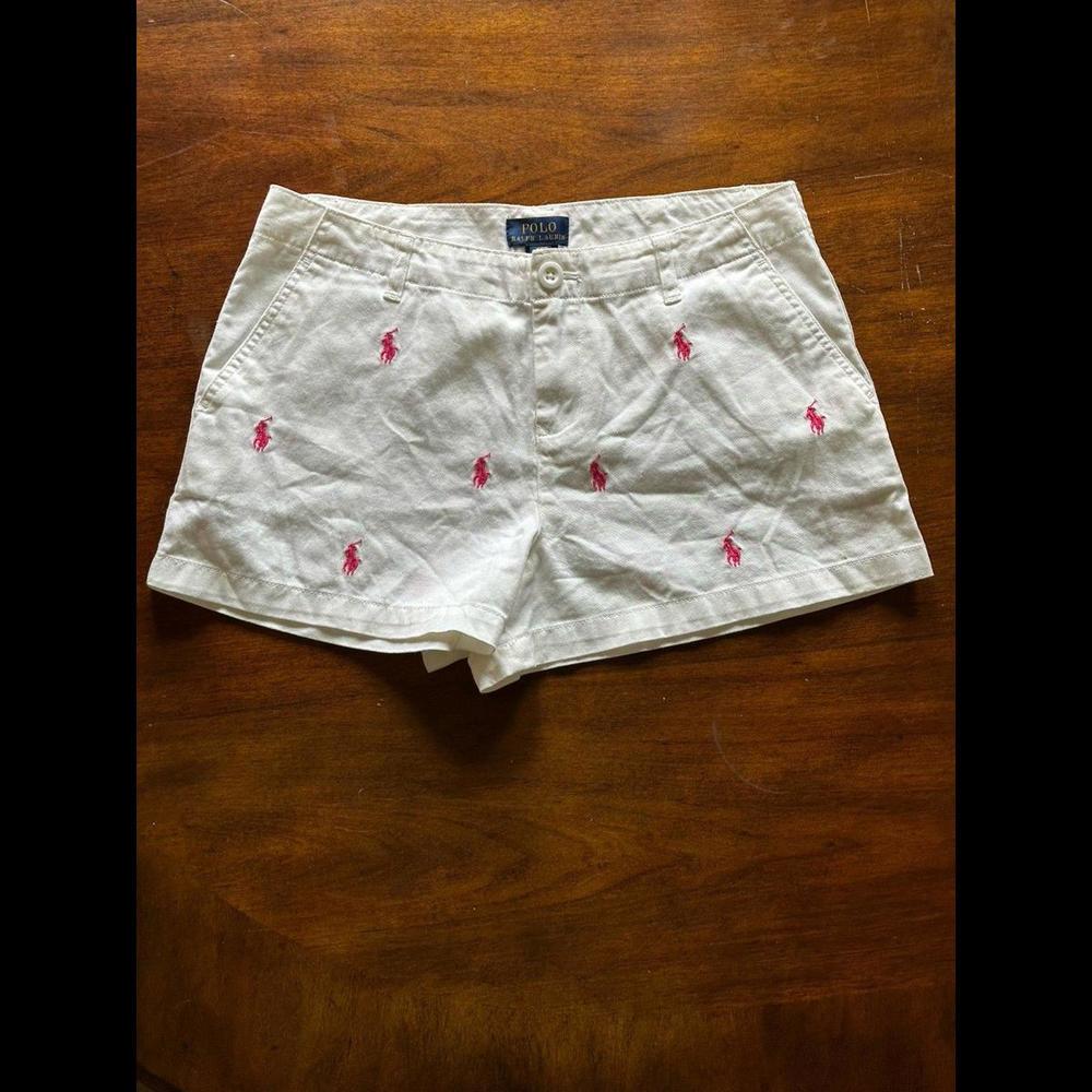 ralphlauren white shorts size 16 kids